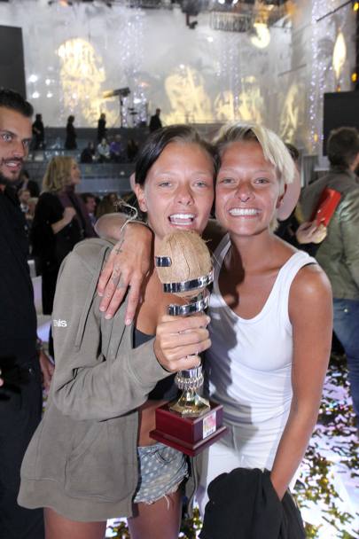 Ecco le vincitrici dell’Isola dei Famosi edizione 2015: le Donatella (Olycom)